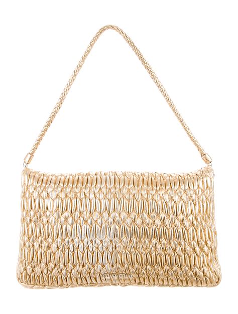miu miu nappa crystal handle clutch
